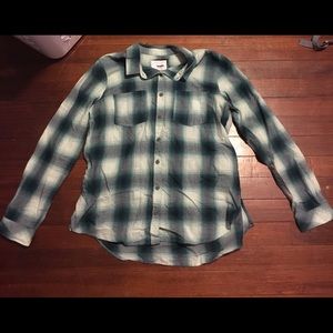 plaid button up shirt